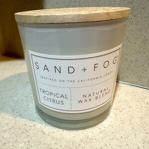 Sand + Fog Tropical Citrus 3 Wick Candle - White